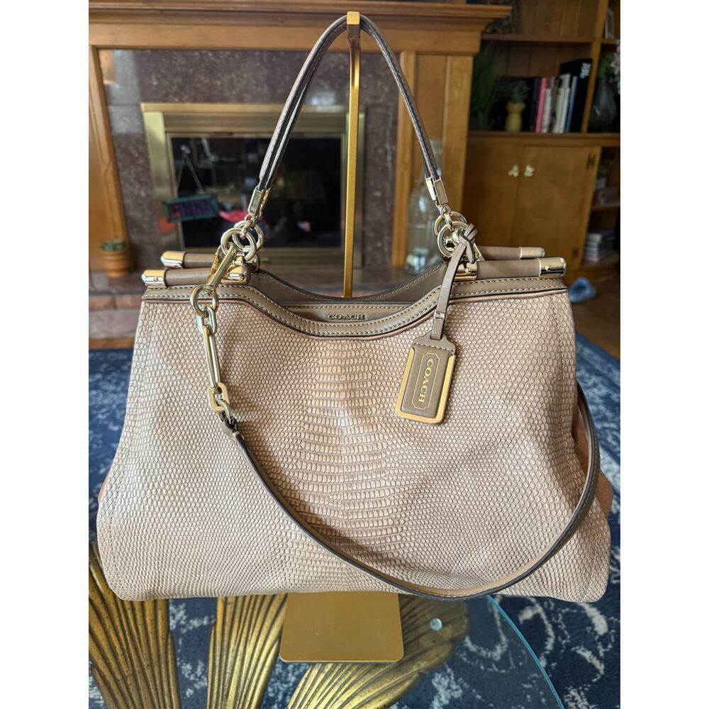 Coach Madison Collection Python Embossed Carrie C… - image 1